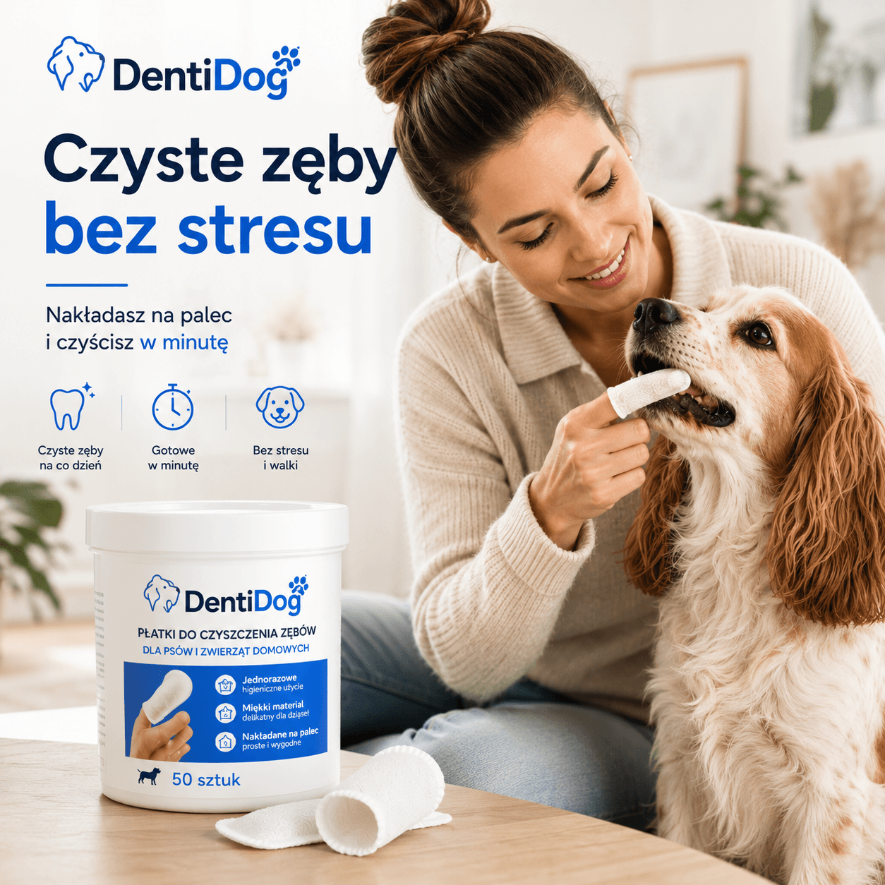 DentiDog - Nakładki do czyszczenia zębów